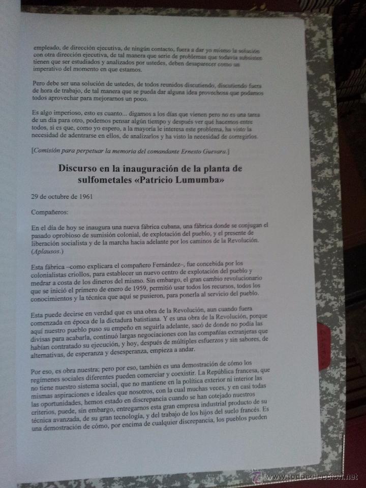 Libros: DISCURSOS Y ESCRITOS. ERNESTO CHE GUEVARA (2 VOL&Uacute;MENES) - Foto 8