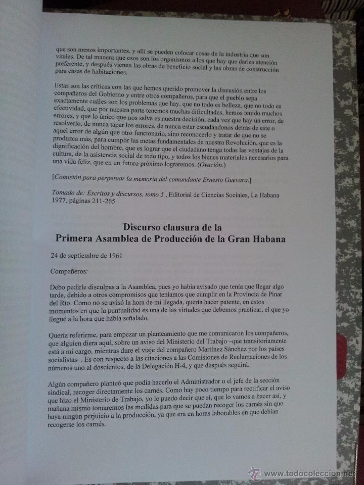 Libros: DISCURSOS Y ESCRITOS. ERNESTO CHE GUEVARA (2 VOL&Uacute;MENES) - Foto 9