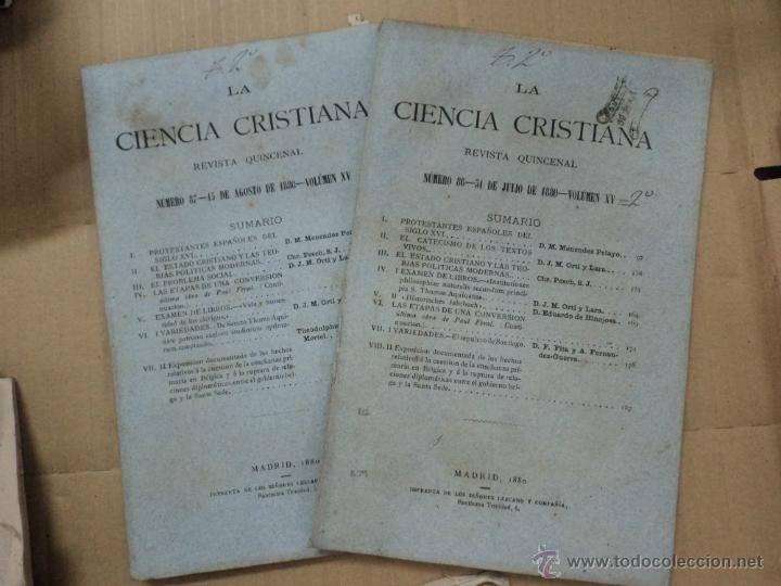 Libros: Ciencia Cristiana - Revista Quincenal - N&uacute;ms. 86 y 87