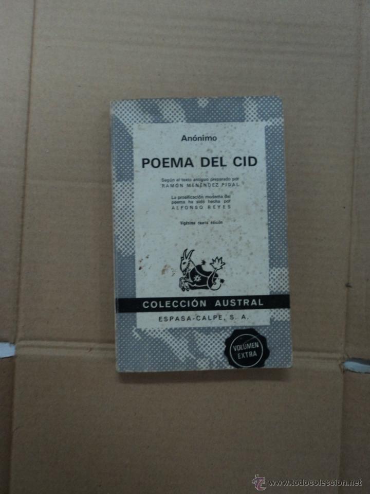 Libros: Poema del Cid - An&oacute;nimo - Colecci&oacute;n Austral - Foto 1
