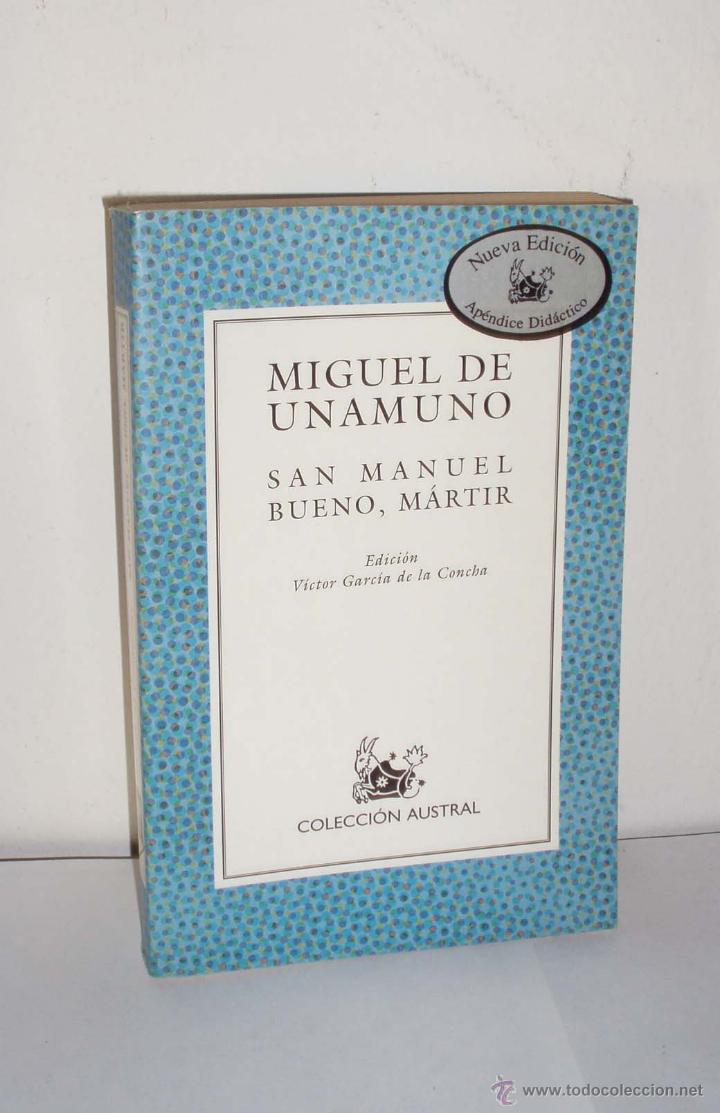 Libros: San Manuel Bueno, M&aacute;rtir de Miguel de Unamuno
