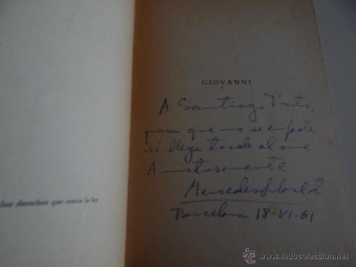 Libros: Giovanni - Mercedes Lloret Compte , 1957 Aut&oacute;grafo - Foto 6