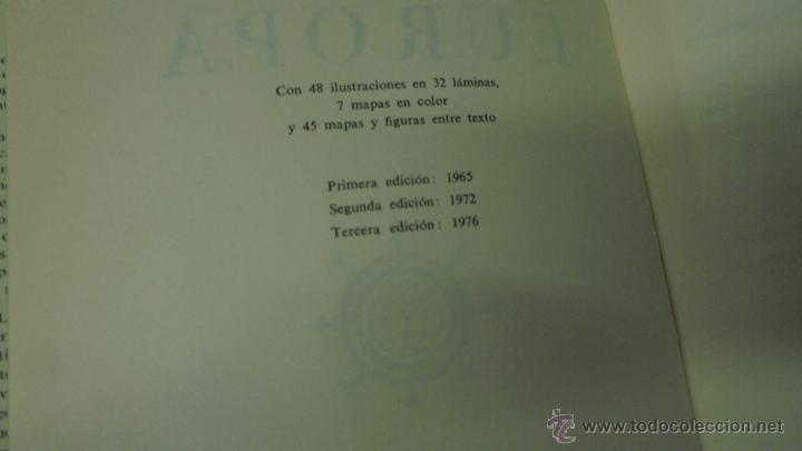 Libros: EUROPA. MAX DERRUAU. EDITORIAL LABOR. 1976. 3&ordf; EDICI&Oacute;N. - Foto 4