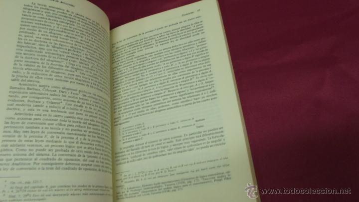 Libros: LA SILOGISTICA DE ARIST&Oacute;TELES. JAN TUKASIEWICZ. EDITORIAL TECNOS. 1977. - Foto 3