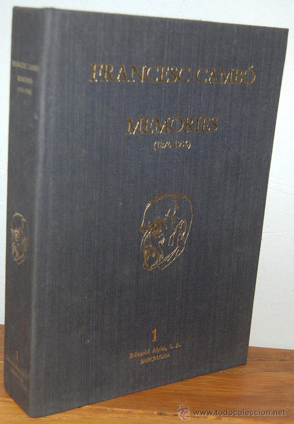 Libros: MEM&Ograve;IRES (1876-1936). 1 - FRANCESC CAMB&Oacute; - Foto 1