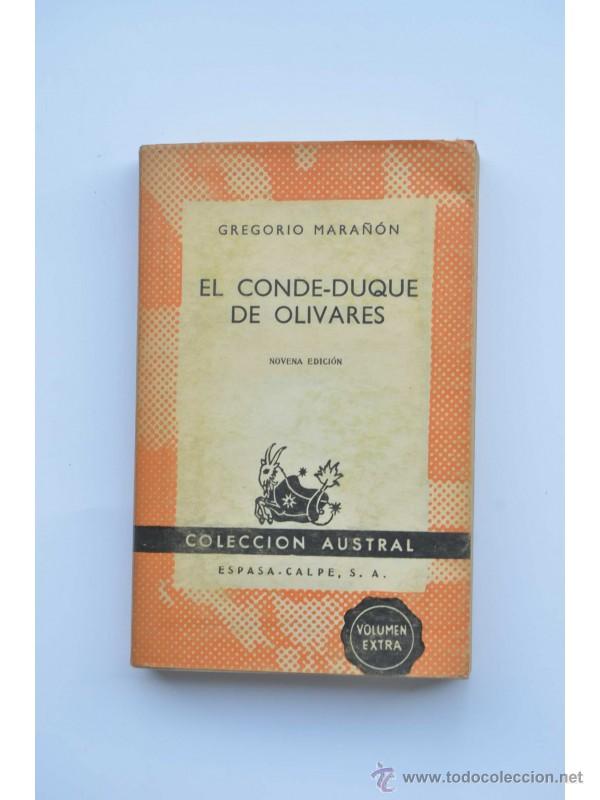 Libros: El Conde-Duque de Olivares - MARA&Ntilde;&Oacute;N, Gregorio - Foto 1
