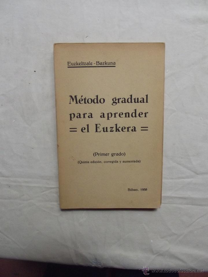 Libros: METODO GRADUAL PARA APRENDER EL EUZKERA ( PRIMER GRADO ) - Foto 1