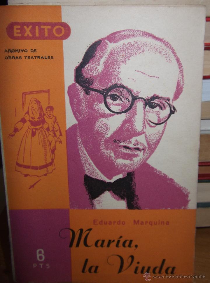Libros: MARIA LA VIUDA &middot;&middot;&middot; EDUARDO MARQUINA . - Foto 1