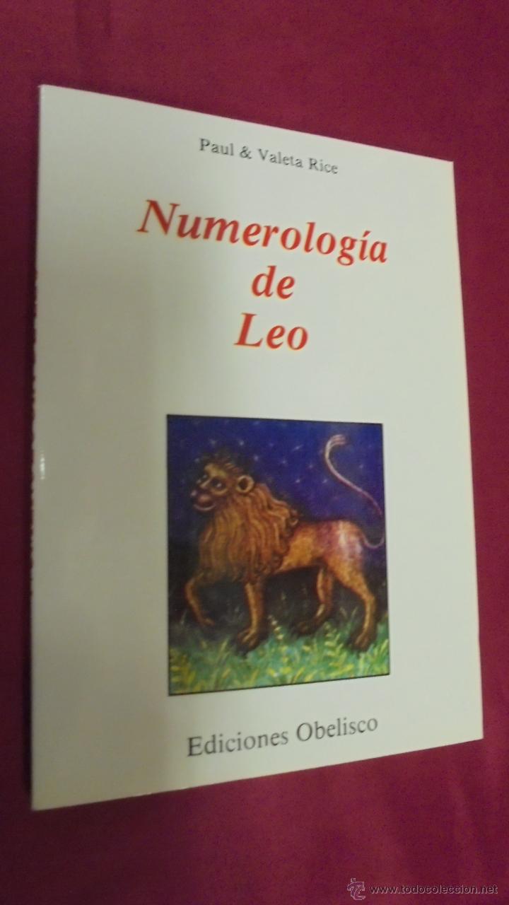 Libros: NUMEROLOGIA DE LEO. PAUL &  VALETA RICE. EDICIONES OBELISCO. - Foto 1