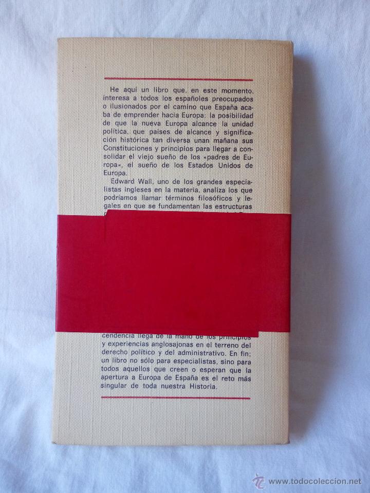 Libros: LA UNIFICACI&Oacute;N DE EUROPA. EDWARD WALL. - Foto 2