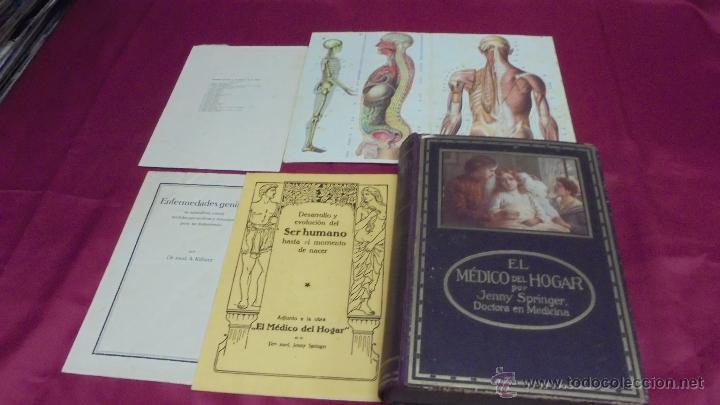Libros: EL MEDICO DEL HOGAR. JENNY SPRINGER. ORBIS. 1931. CON SUPLEMENTOS. - Foto 12