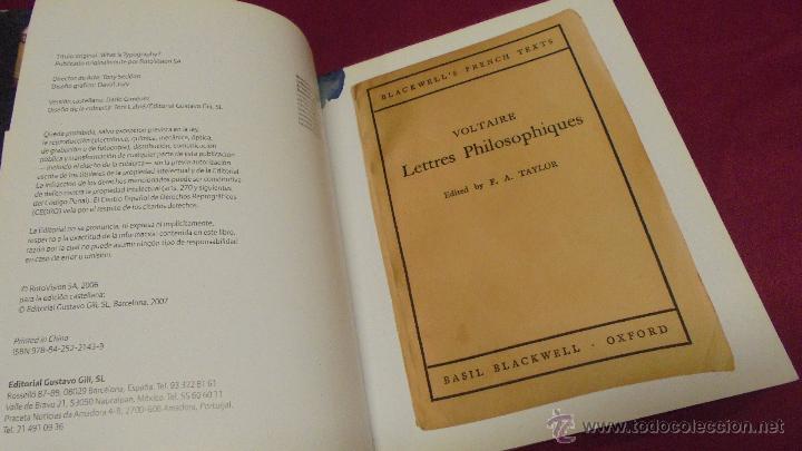 Libros: &iquest;QU&Eacute; ES LA TIPOGRAF&Iacute;A?. DAVID JURY. GUSTAVO GILI. - Foto 2