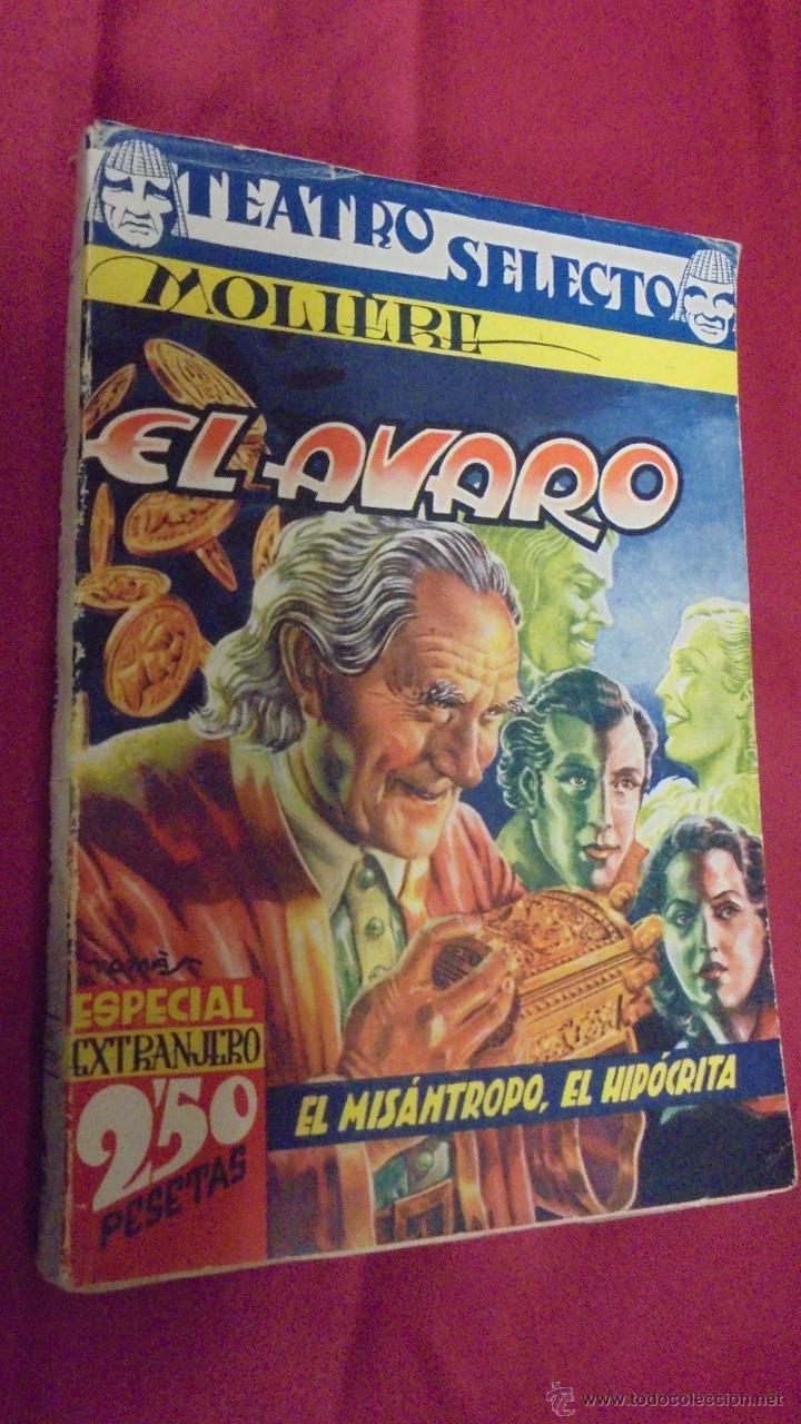 Libros: TEATRO SELECTO. MOLI&Egrave;RE. EL &Aacute;VARO, EL MIS&Aacute;NTROPO, EL HIP&Oacute;CRITA. EDITORIAL CISNE. NUEVO. - Foto 1
