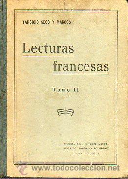 Libros: LECTURAS FRANCESAS. Tomo II. - Foto 1