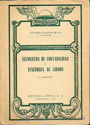 Libros: ELEMENTOS DE CONTABILIDAD Y TENEDUR&Iacute;A DE LIBROS. 4&ordf; ed. - Foto 1