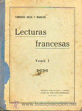 Libros: LECTURAS FRANCESAS. Tomo I. 8&ordf; ed. - Foto 1