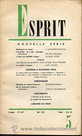Libros: ESPRIT. Nouvelle S&eacute;rie. 30e ann&eacute;e. N&ordm; 306. - Foto 1