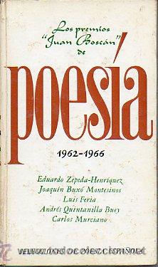 Libros: LOS PREMIOS &rdquo;BOSC&Aacute;N&rdquo; DE POES&Iacute;A 1962-1966. - Foto 1