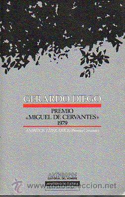 Libros: GERARDO DIEGO. &rdquo;PREMIO MIGUEL DE CERVANTES&rdquo; 1979. - Foto 1