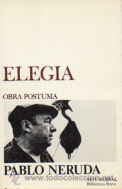 Libros: ELEG&Iacute;A. Obra P&oacute;stuma. - Foto 1