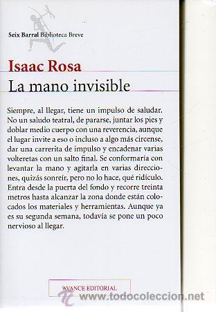 Libros: LA MANO INVISIBLE. Avance editorial. Versi&oacute;n no definitiva. - Foto 1