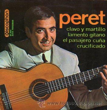 Libros: Discos-Singles. CLAVO Y MARTILLO / LAMENTO GITANO / EL PASAJERO CU&Ntilde;A / CRUCIFICADO. - Foto 1
