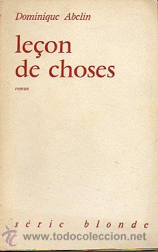 Libros: LE&Ccedil;ON DE CHOSES. Roman. - Foto 1