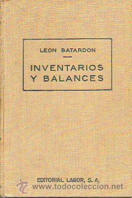 Libros: INVENTARIOS Y BALANCES. - Foto 1