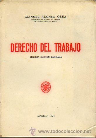 Libros: DERECHO DEL TRABAJO. 3&ordf; ed. revisada. - Foto 1