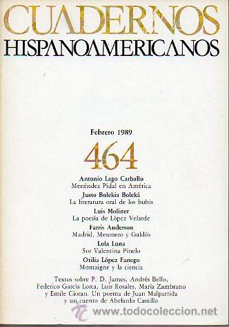 Libros: CUADERNOS HISPANOAMERICANOS. N&ordm; 464. - Foto 1
