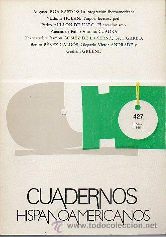 Libros: CUADERNOS HISPANOAMERICANOS. N&ordm; 427. - Foto 1