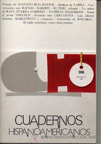 Libros: CUADERNOS HISPANOAMERICANOS. N&ordm; 399. - Foto 1