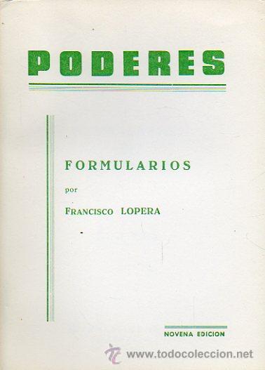Libros: PODERES. Formularios, por... 9&ordf; ed. - Foto 1