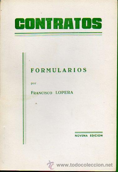 Libros: CONTRATOS. Formularios, por... 9&ordf; ed. - Foto 1