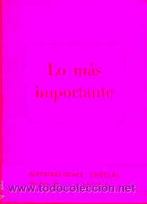 Libros: LO M&Aacute;S IMPORTANTE. - Foto 1