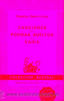Libros: CANCIONES / POEMAS SUELTOS / VARIA. - Foto 1