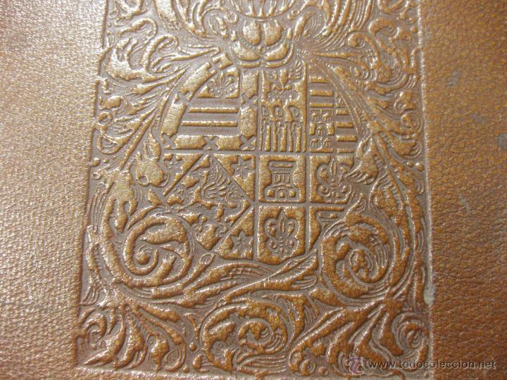 Libros: CARPETA DE PIEL CON ESCUDO NOBILIARIO. - Foto 4