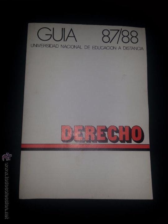 Libros: guia del curso 87/88 facultad de derecho UNED - Foto 1