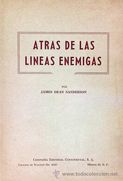 Libros: Atr&aacute;s de las l&iacute;neas enemigas - James Dean Sanderson - Foto 1