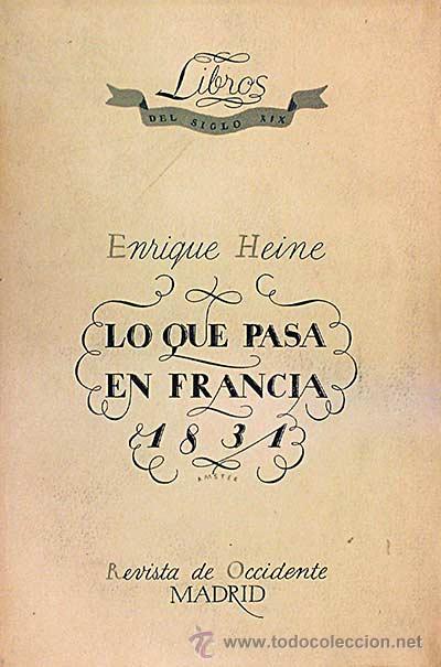 Libros: Lo que pasa en Francia - Enrique Heine. - Foto 1