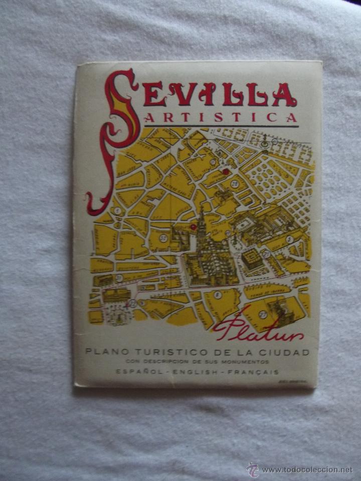 Libros: SEVILLA ARTISTICA  PLANO TURISTICO DE LA CIUDAD CON DESCRIPCION DE SUS MONUMENTOS