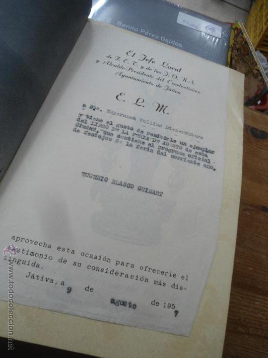 Libros: Libro El libro de la feria 1957 saludo del alcalde L-9688 - Foto 2
