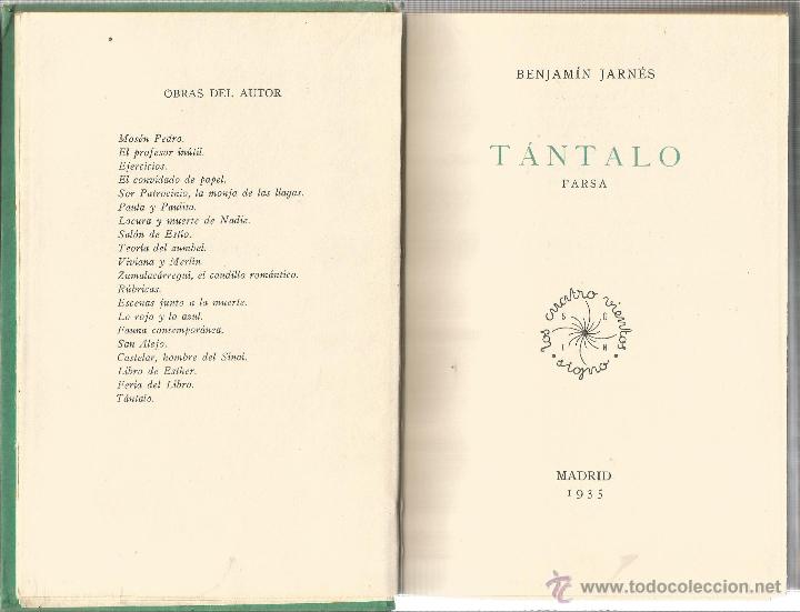 Libros: T&aacute;ntalo. Farsa-BENEJAMIN JARNES - JARNES, BENJAMIN - Foto 2