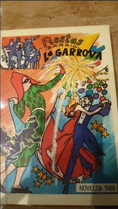 Libros: FIESTAS BARRIO LA GARROVA, NOVELDA, 1989. LIBRO - PROGRAMA, CON PUBLICIDAD - Foto 1