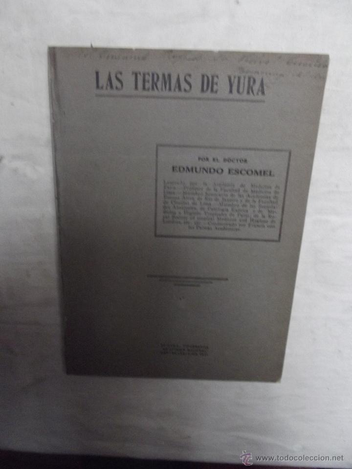 B&uuml;cher: LAS TERMAS DE YURA  POR EDMUNDO ESCOMEL