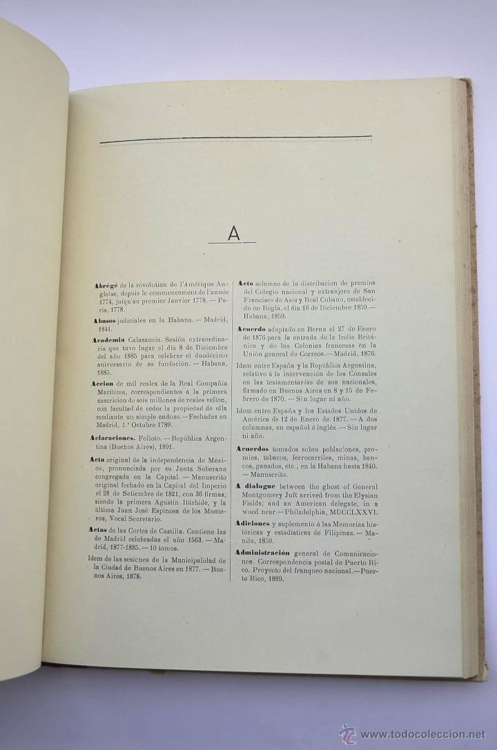 Libros: MUSEO-BIBLIOTECA de Ultramar en Madrid : cat&aacute;logo de la Biblioteca - Foto 6