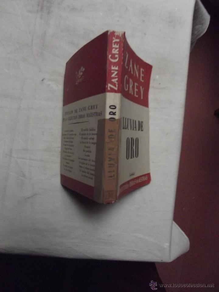 Libros: LLUVIA DE ORO DE ZANE GREY - Foto 2