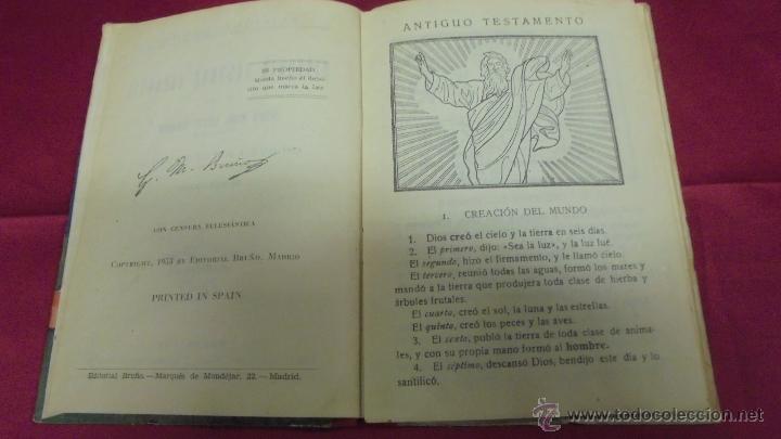 Libros: HISTORIA SAGRADA. 1&ordm; GRADO. EDICIONES BRU&Ntilde;O. 1953. - Foto 3