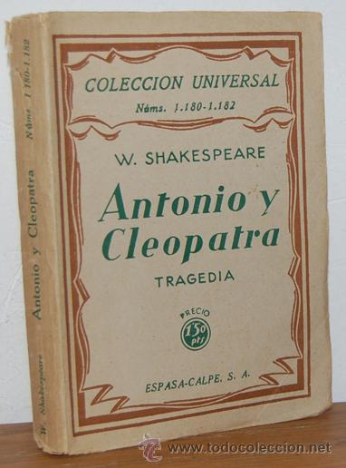 Libros: ANTONIO Y CLEOPATRA - WILLIAM SHAKESPEARE - Foto 1