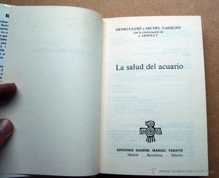 Libros: Libro, peces, la salud del acuario, ediciones Daimon - Foto 3